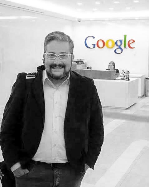 Marcelo Friedericks nas instalações da Google